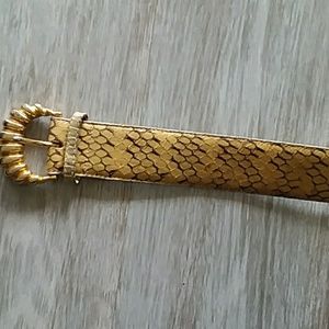 Genuine snakeskin belt Ritz